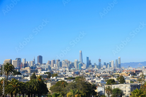 View of San Francisco’s Skyline from Mission Dolores Park, United States