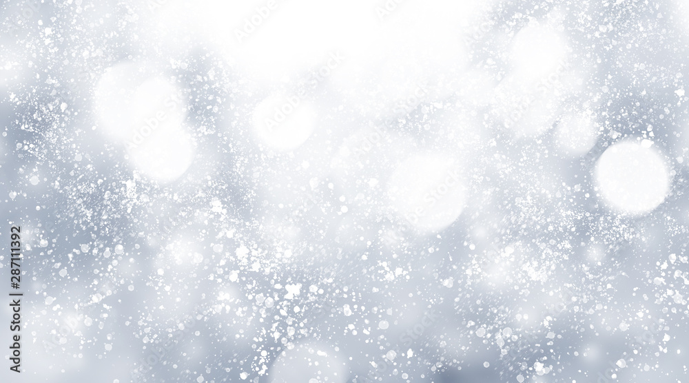 white snow blur abstract background. Bokeh Christmas blurred beautiful shiny Christmas lights white snow blur abstract background. Bokeh Christmas blurred beautiful shiny Christmas lights