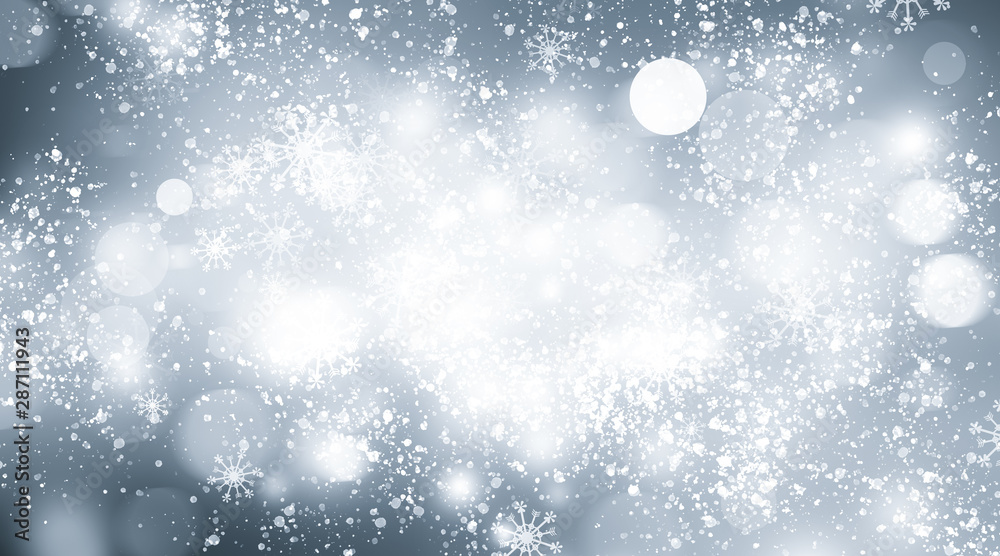 Fototapeta premium white blur abstract background. bokeh christmas blurred beautiful shiny Christmas lights