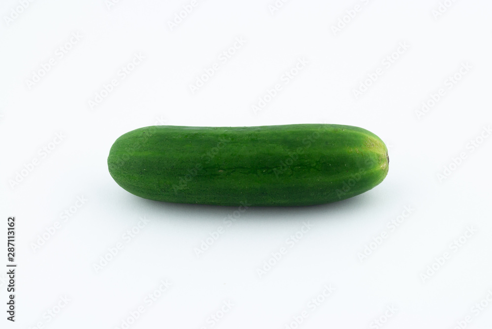 fresh green cucumber isolated on white background fresh green cucumber isolated on white background