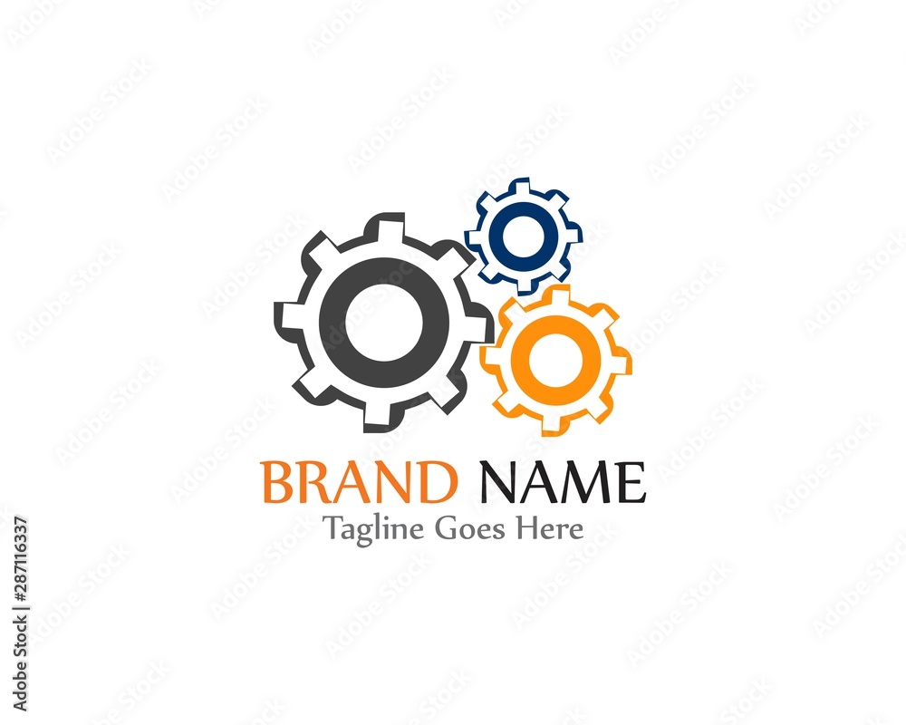 Gear Logo creative Template vector icon illustration design