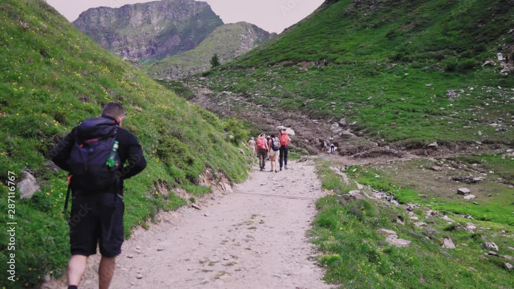 Swiss alps, people outdoor activity