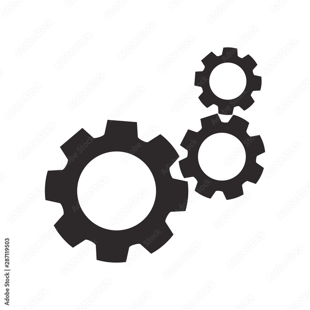 setting, gear icon design template