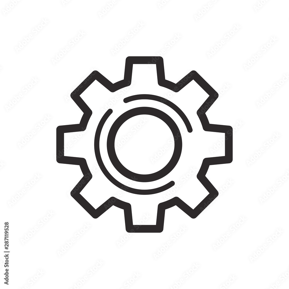 setting, gear icon design template