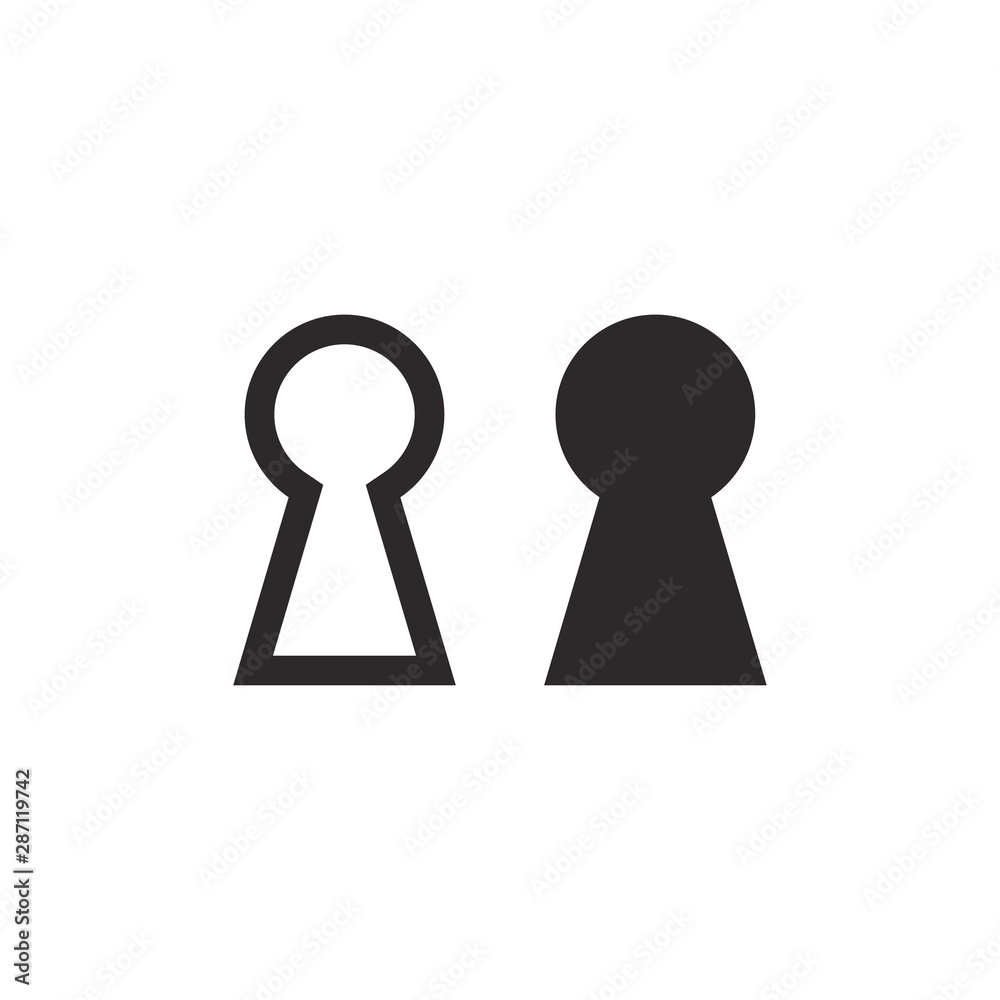 protection, keyhole icon vector template protection, keyhole icon vector template