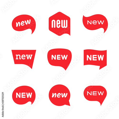 New tag symbol icon, new product, novelty, newest item