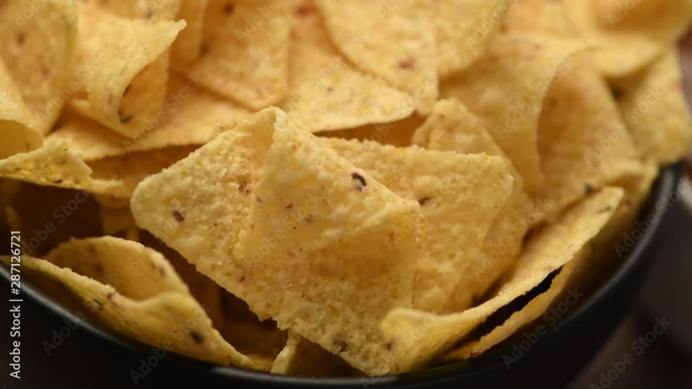 Bowl of corn tortilla chips and salsa Bowl of corn tortilla chips and salsa