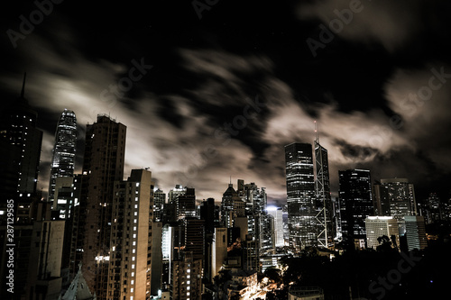 香港特別行政区の夜景