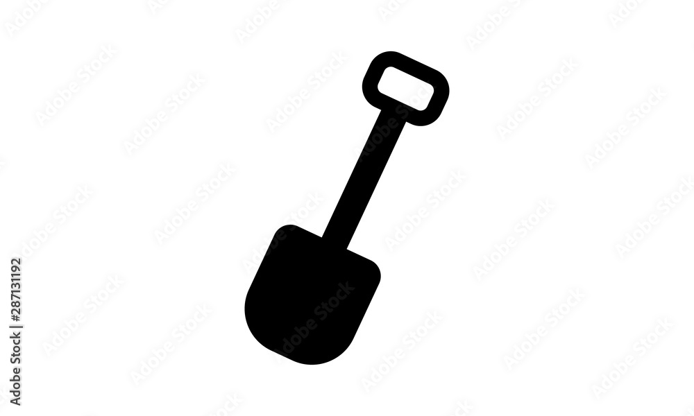 Shovel icon for digging and construction work Shovel icon for digging and construction work