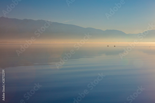 Utah Lake Winter Sunrise © fotoneurotic