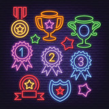 award neon icons