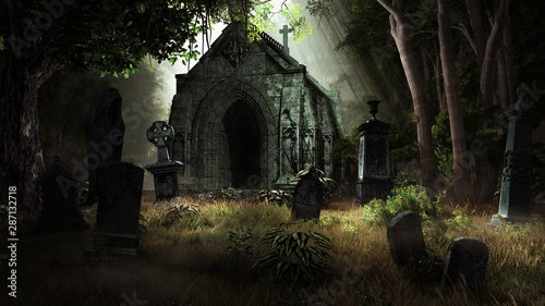 Crypt in the woods