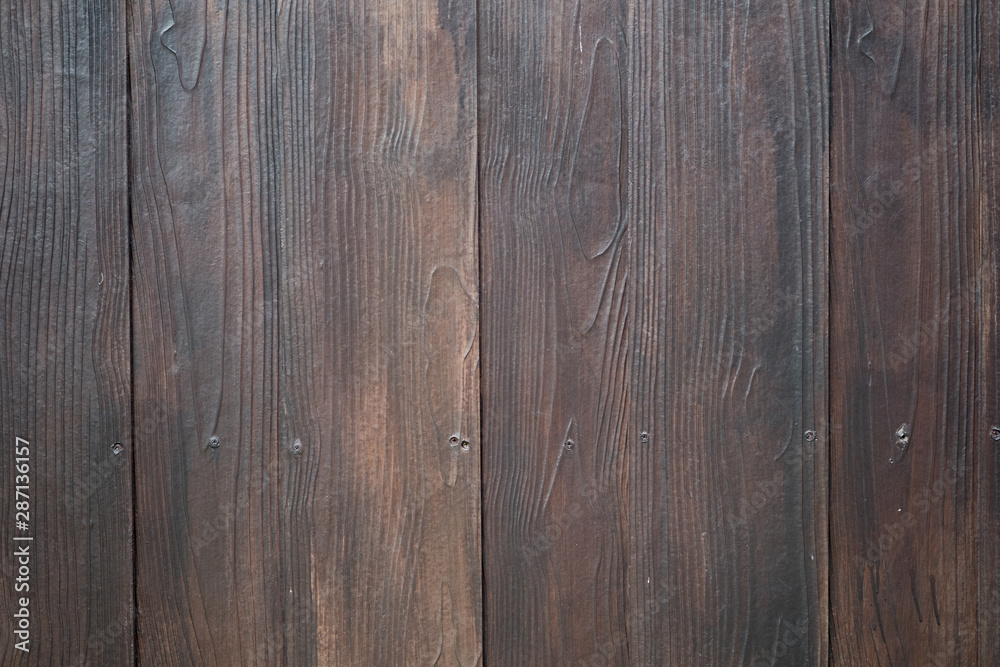 Fototapeta premium Texture of weathered brown wooden boards.