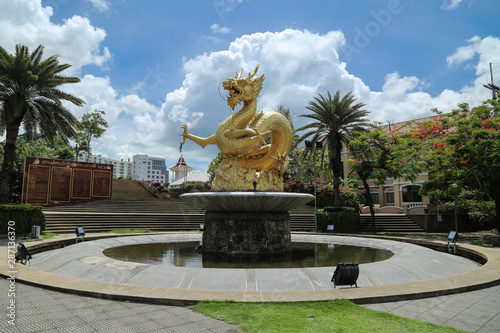 Sea dragon statue at Queen Sirikit Park, Phuket, Thailand.