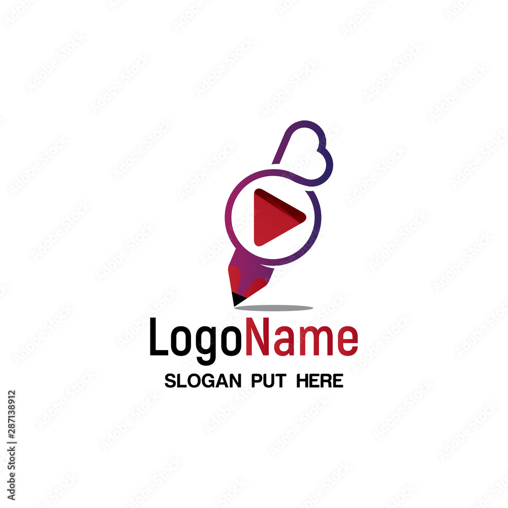 Video editor Or lovely videography editor logo design template Video editor Or lovely videography editor logo design template