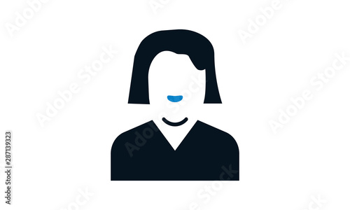 Woman sign icon for gender representation in websites and apps