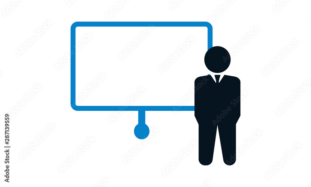 Training, presentation, and education icon for professional development Training, presentation, and education icon for professional development