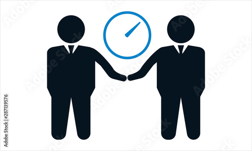 Long-term relationship icon for business partnerships and collaboration
