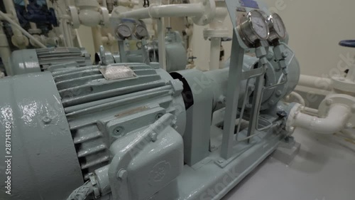 Steam and condensate feed pump with electric motor