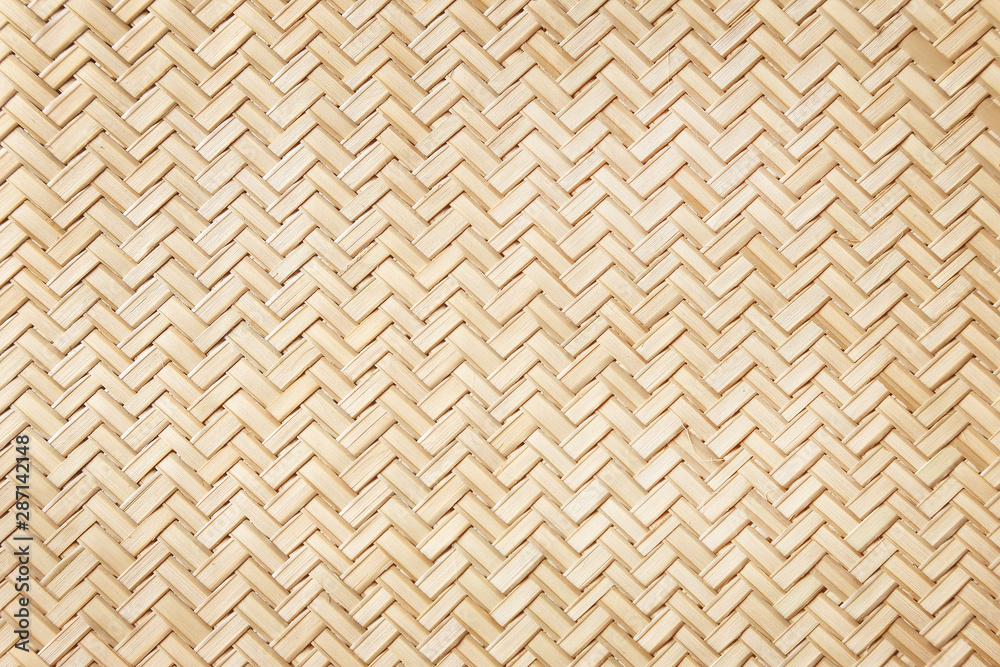 Traditional bamboo weaving texture background in Thailand Traditional bamboo weaving texture background in Thailand