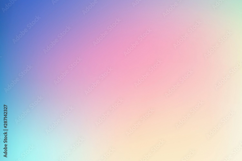 Colorful gradient pastel color background.