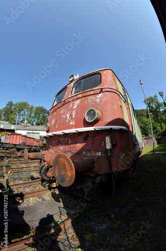 alte Züge, Eisenbahn-Friedhof, lost place Eisenbahn