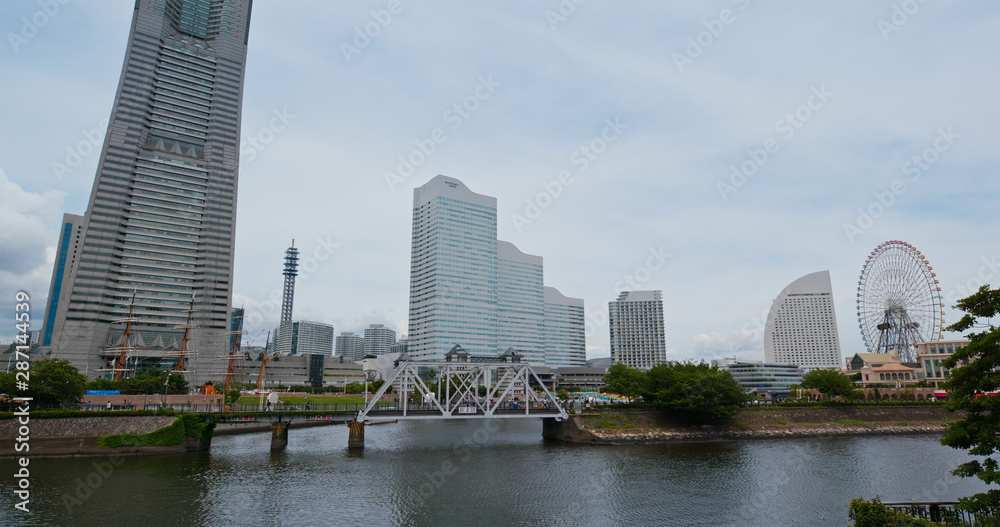 Obraz premium Yokohama city harbor