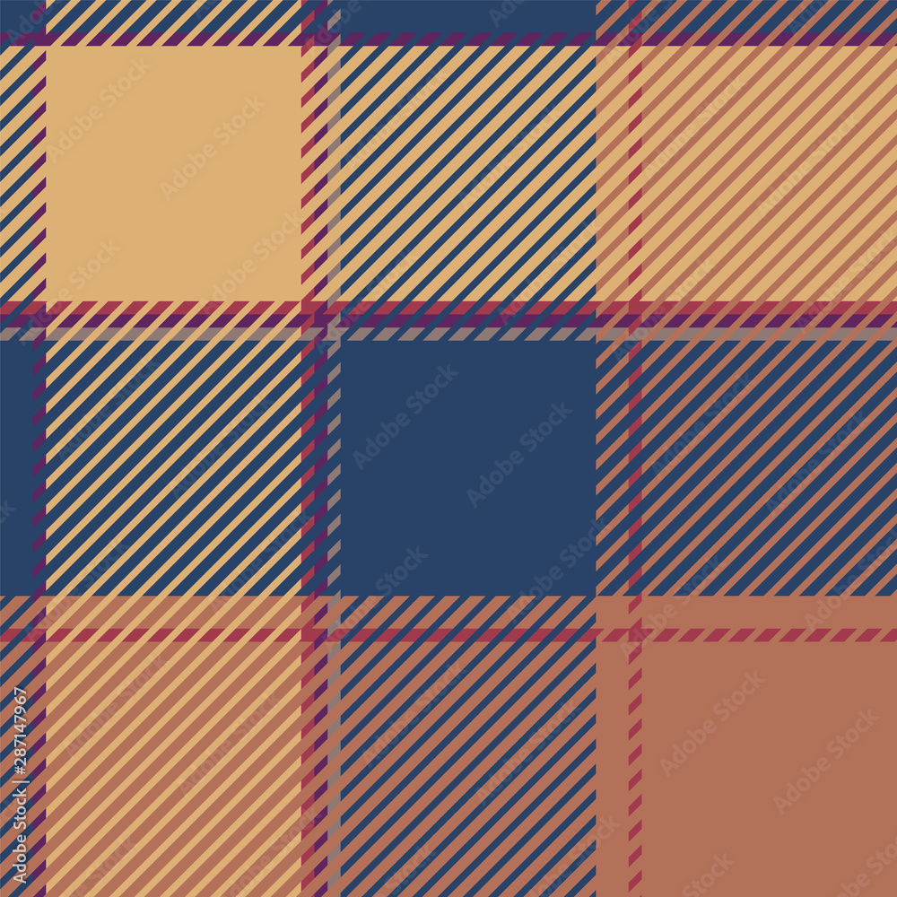 Plaid or tartan vector is background or texture in many color Plaid or tartan vector is background or texture in many color
