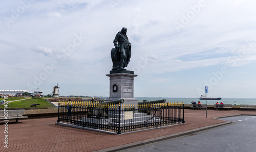 Statue am Hafen von Vlissingen