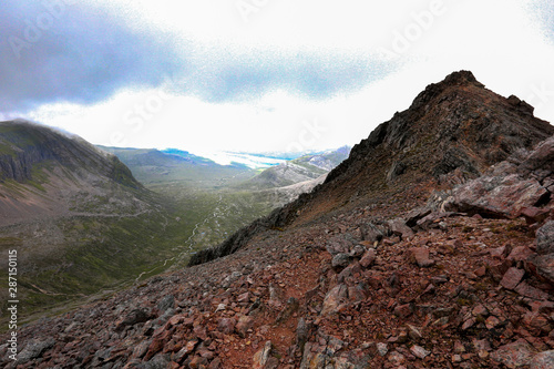 Photography Beautiful view from hillwalking in Scotland