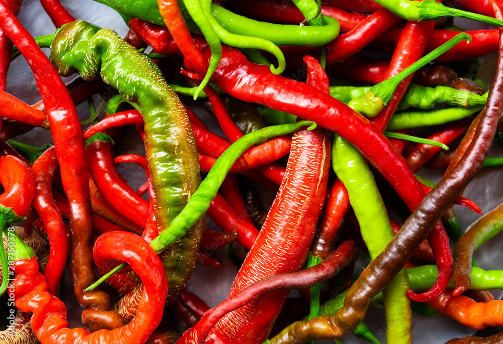 Spicy Red and Green Peppers