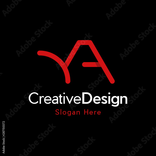 Modern and unique letter A initials logo design, letter A logo vector, letter A business logo, letter A logo company