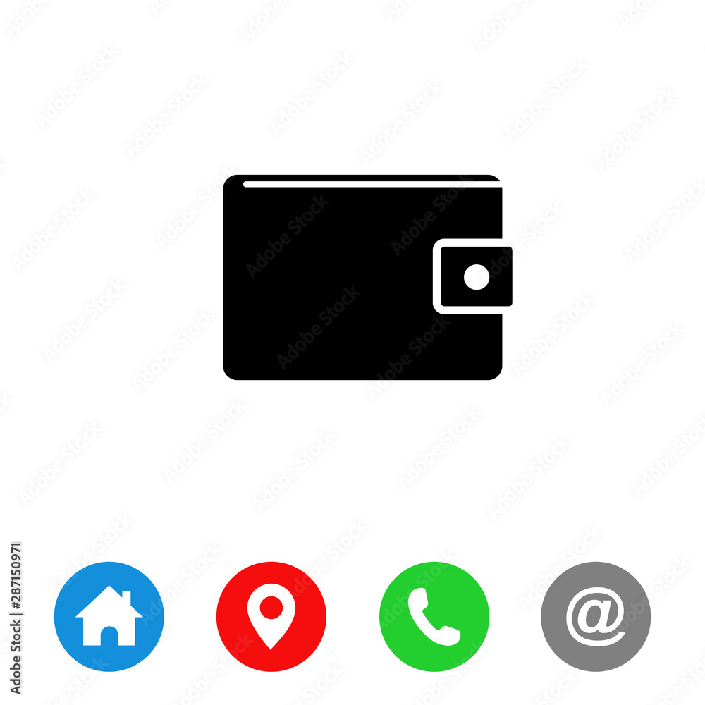 Wallet Icon Symbol vector Wallet Icon Symbol vector