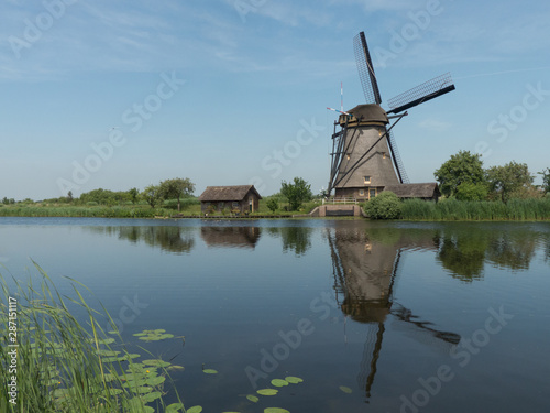 Windmill at the UNESCO World Heritage Site of Kinderdijk, near Rotterdam, Netherlands © Karen Warren