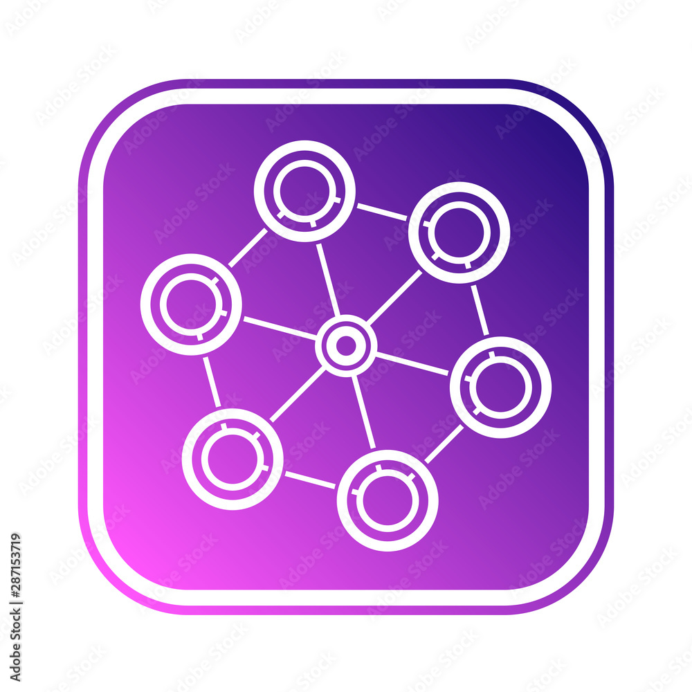 Hexagonal science geometric icon. Hexagonal science geometric icon.