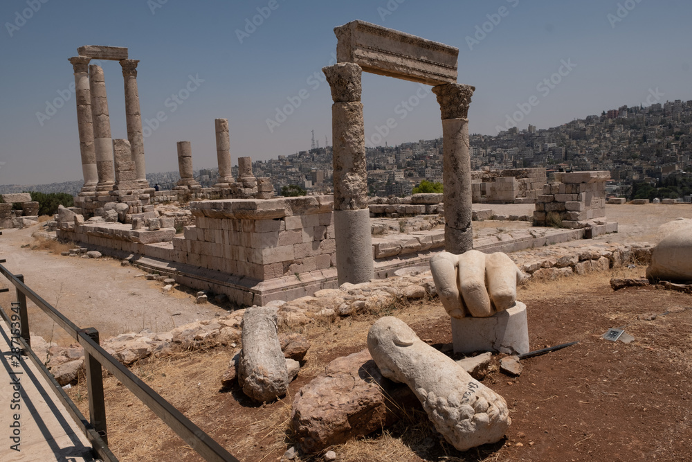 Fototapeta premium Ruins in Amman cìtadel