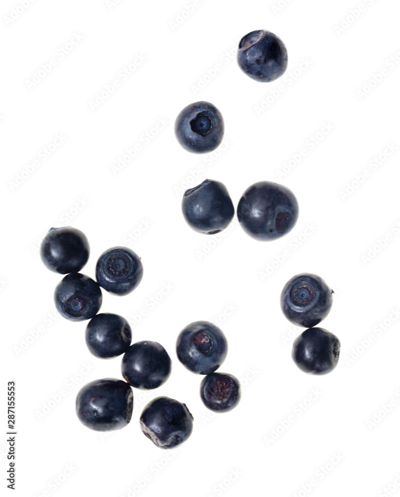 Ripe blueberries on a white background Ripe blueberries on a white background