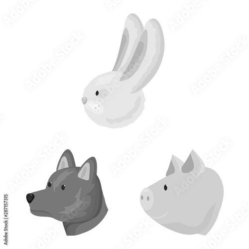 Vector illustration of countryside and homestead icon. Collection of countryside and breeding stock vector illustration.