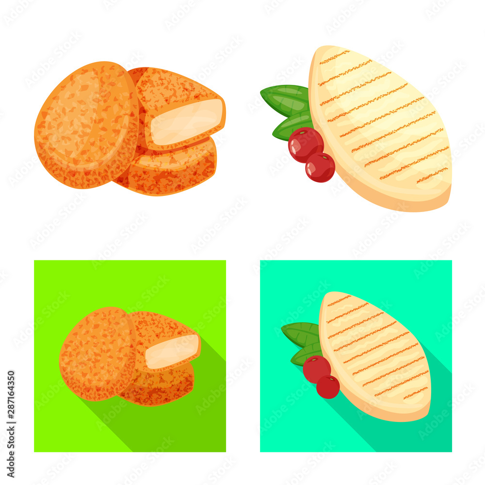 Isolated object of product and poultry sign. Collection of product and agriculture stock vector illustration. Isolated object of product and poultry sign. Collection of product and agriculture stock vector illustration.