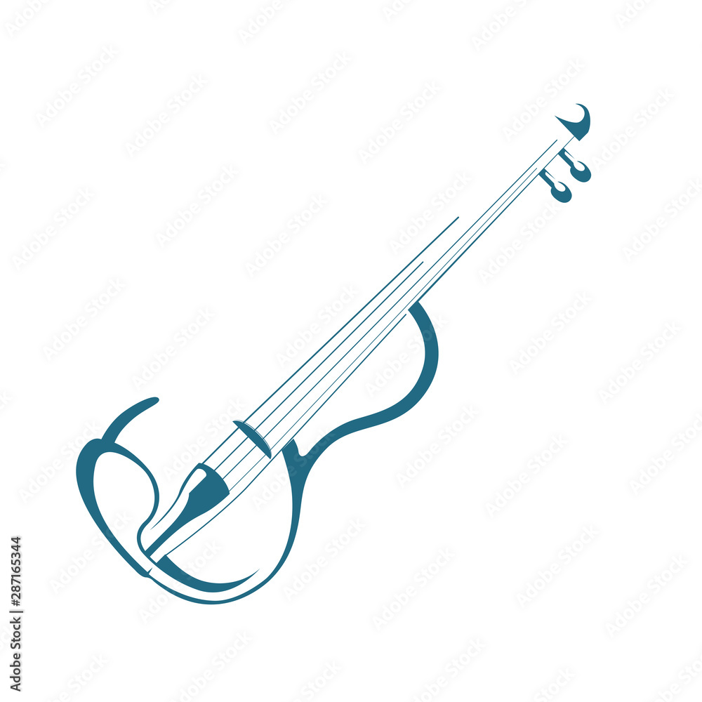Vector drawn violin. Isolated on white background. Vector drawn violin. Isolated on white background.