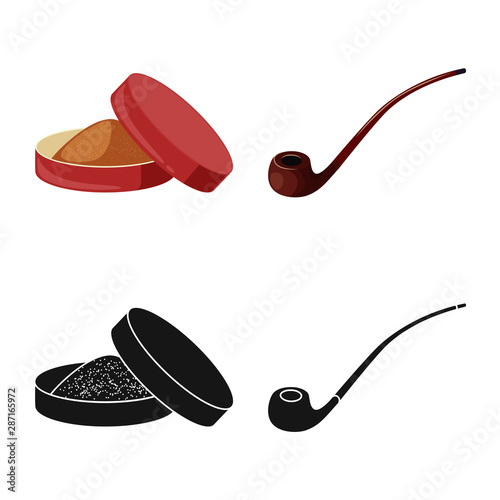 Vector design of refuse and stop logo. Collection of refuse and habit vector icon for stock.