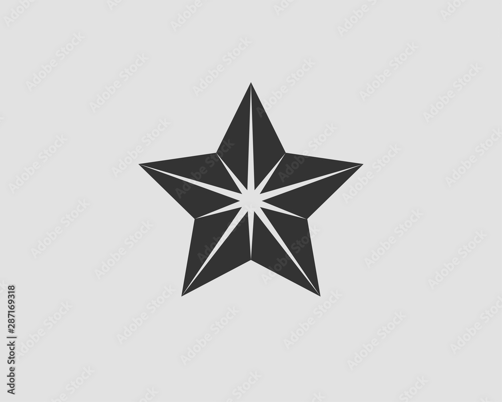 Star icon vector silhouette isolated on white background. Star icon vector silhouette isolated on white background.