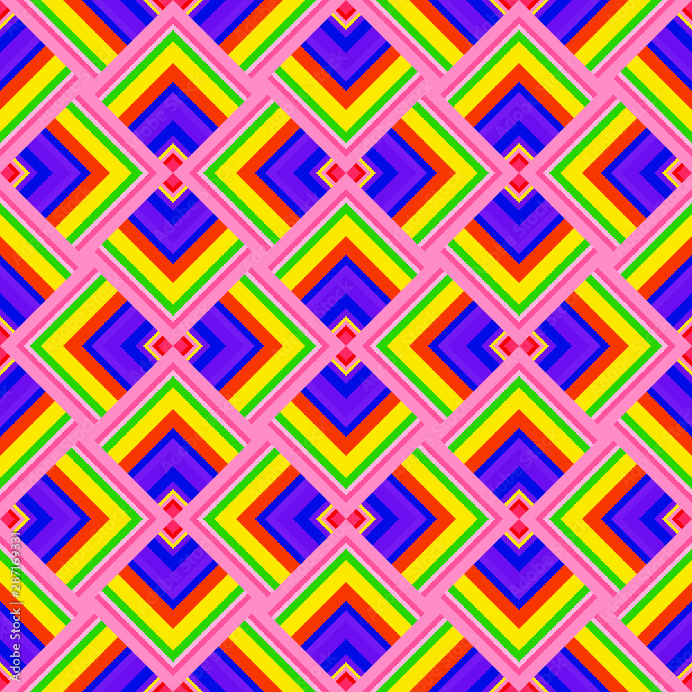 Seamless multicolored small squares pattern.