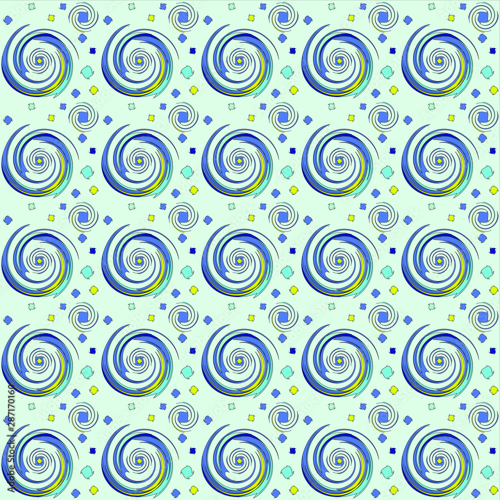 Seamless abstract pattern. Colored background.
