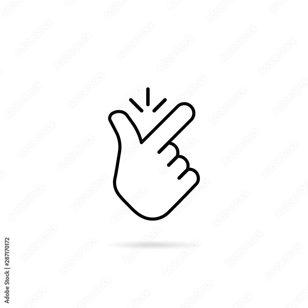 thin line snap finger like easy logo thin line snap finger like easy logo