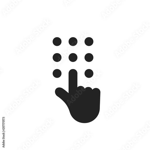 black hand like phone dial