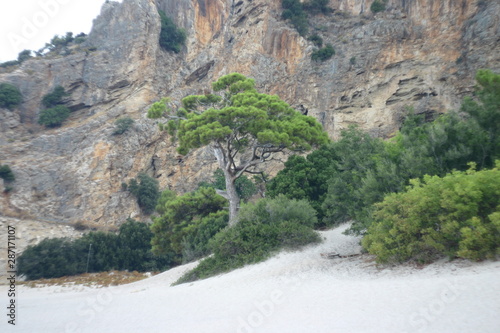 The nature of Turkey, the beaches and mountains of Oludeniz