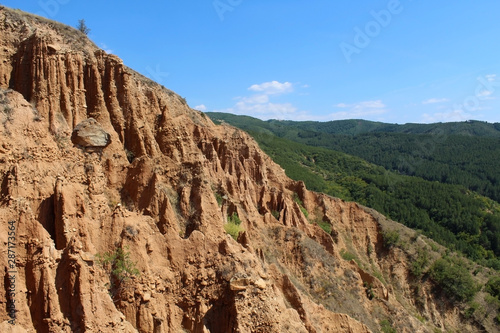 Obraz na płótnie Earth's pyramids natural formation near Stob (Bulgaria)