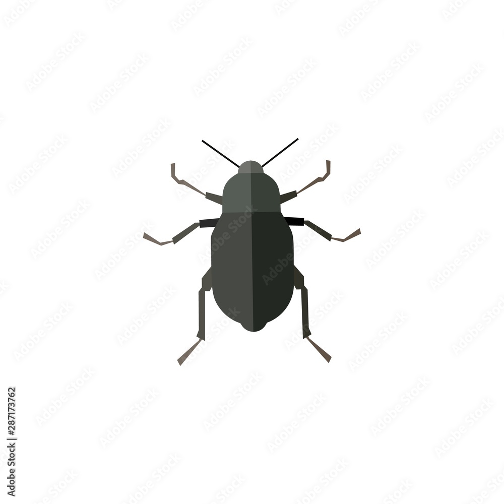 Insect icon in flat style isolated on white background. Vector illustration Insect icon in flat style isolated on white background. Vector illustration
