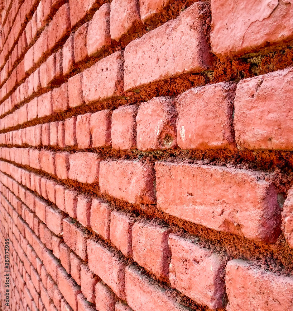 Red Brick wall structure as a background Red Brick wall structure as a background